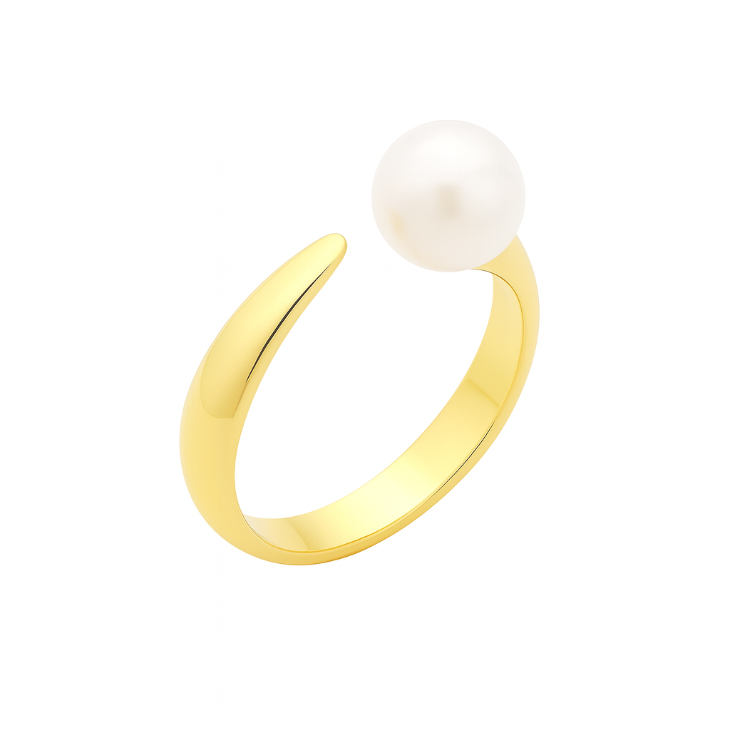 023 - Anel Solitário de Ouro Amarelo 18k/750